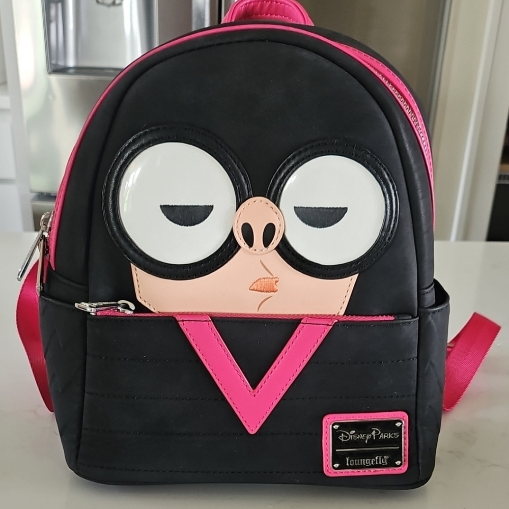 Loungefly Black and Pink Penguin-Inspired Bag